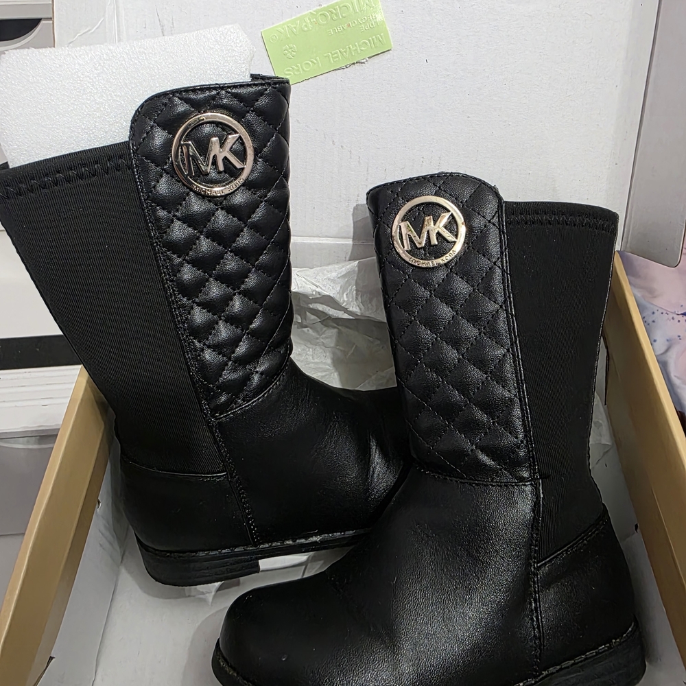Michael Kors Black Quilted Boots